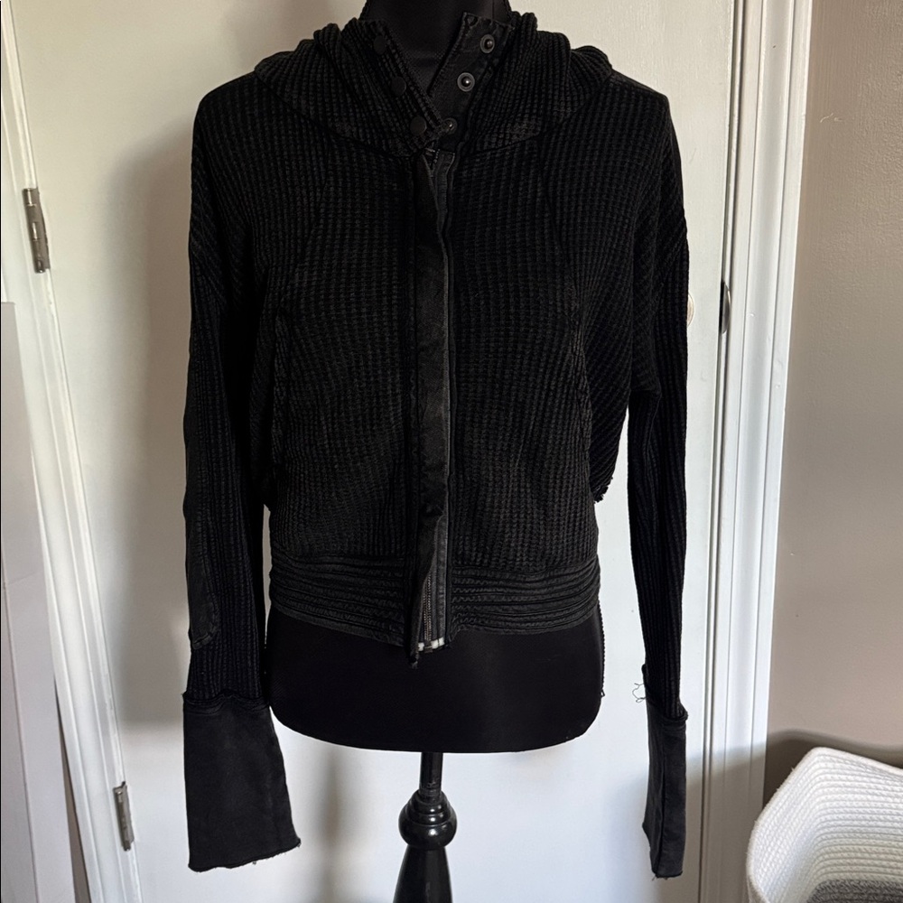 Free People Cropped Waffle
Hoodie